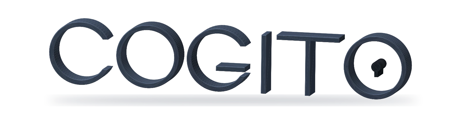 COGITO 立體 Logo 與鑰匙孔